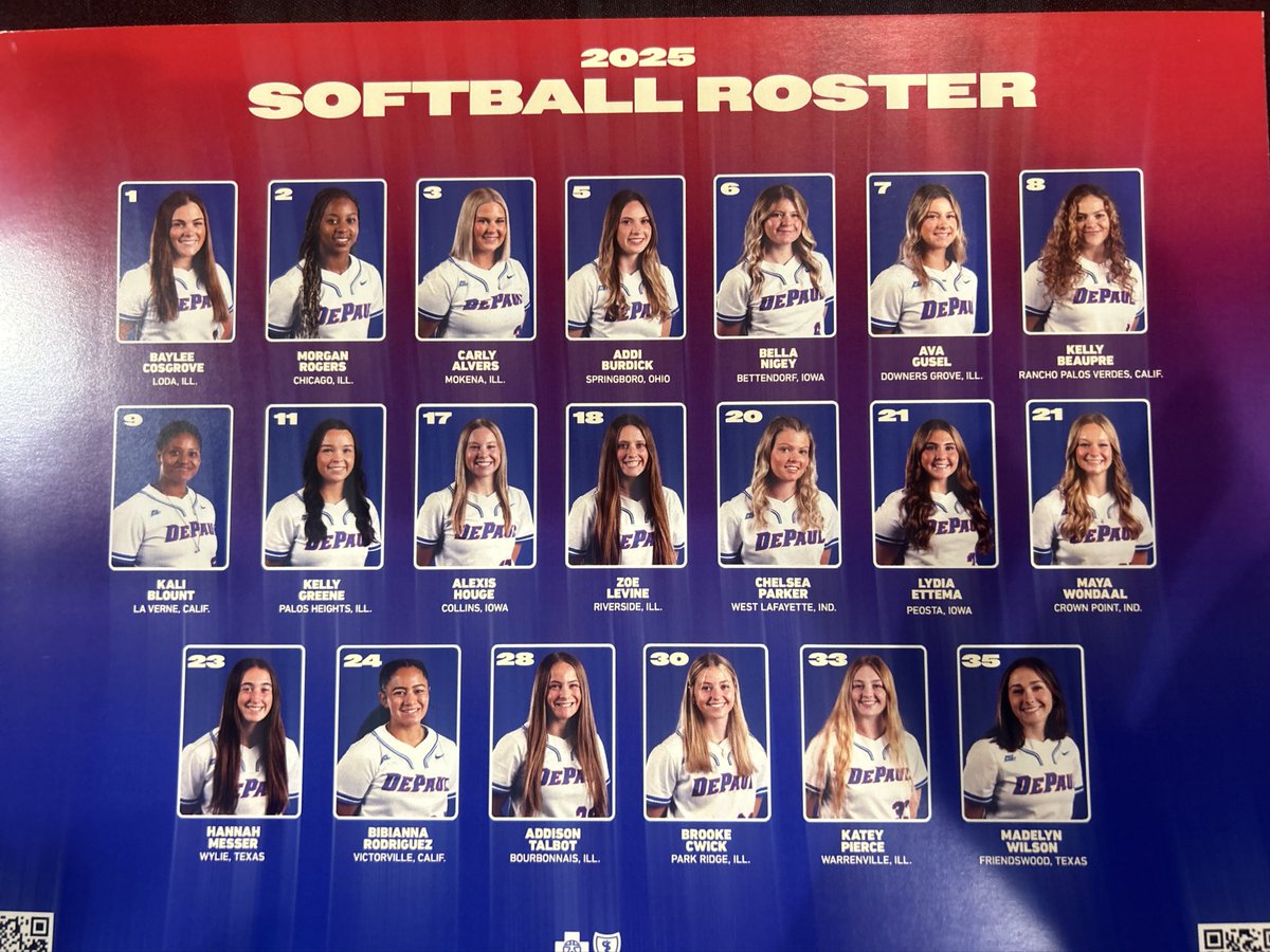 DePaul softball supporting our women’s basketball team at a sellout crowd vs UCONN! Signing some autographs no big deal! 🔥