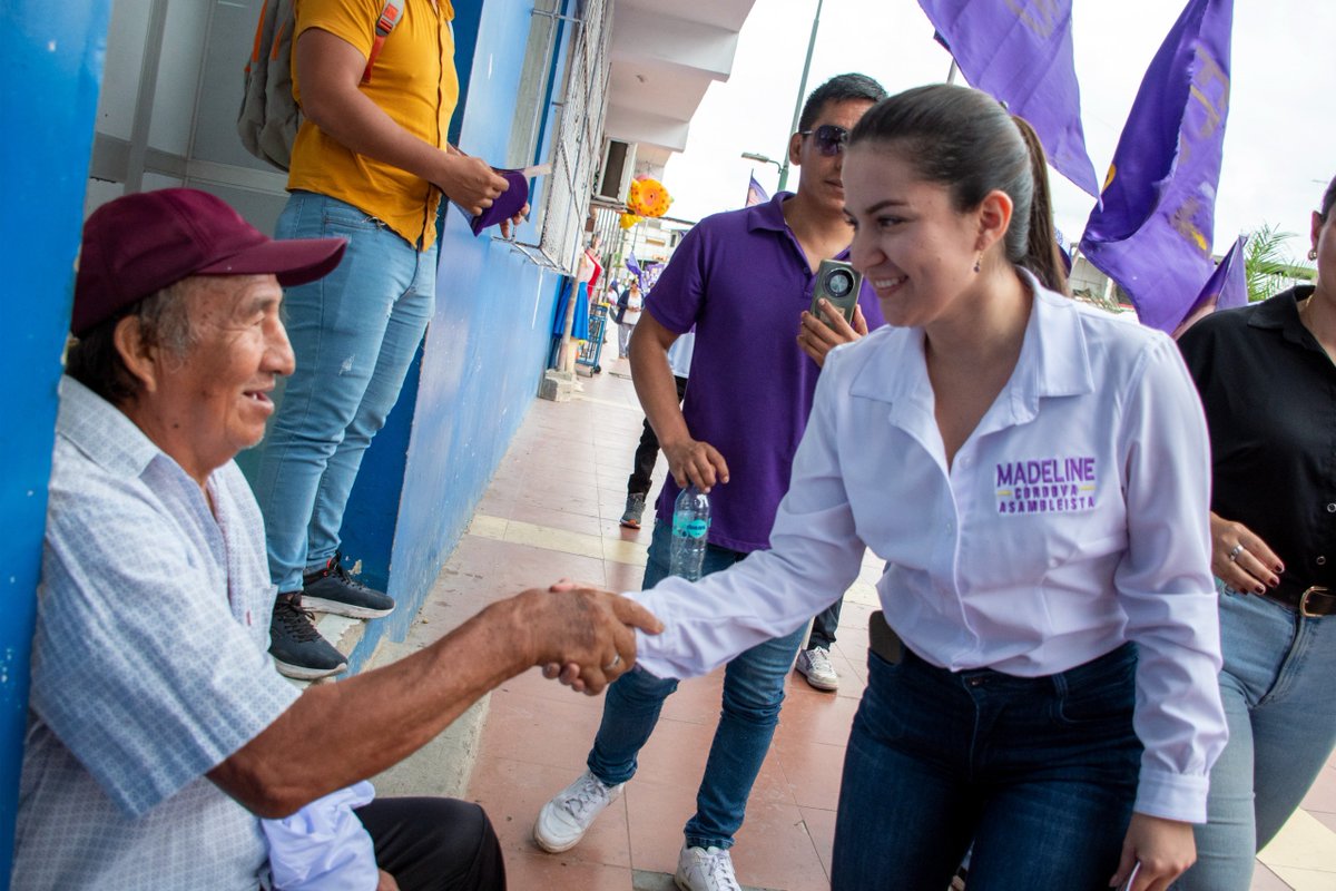 manuelblaciook's tweet photo. Recorrimos La Perla Orense, #ElGuabo, tierra de gente trabajadora, luchadora y decidida a marcar la diferencia. Este 9 de febrero, votemos todo, todo 7 en plancha.💜

¡Vamos por la mayoría, vamos por una Asamblea distinta! Juntos haremos de #Ecuador un referente mundial.🇪🇨😎 https://t.co/TwIfqToSML