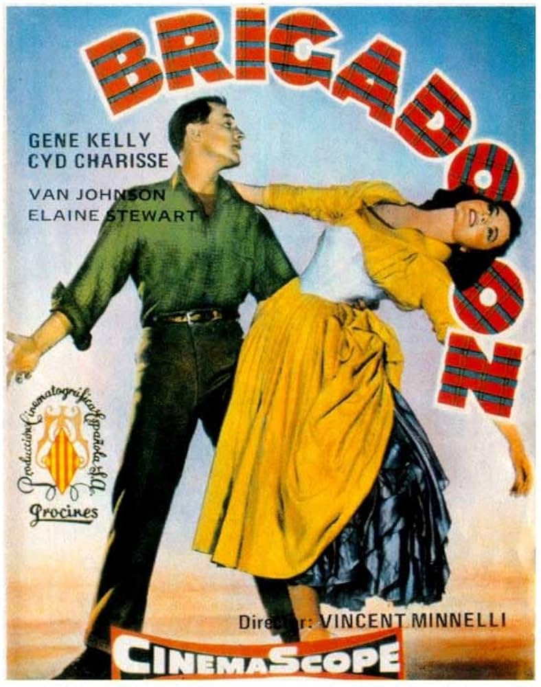 TCMComingUp's tweet photo. #ComingUpOnTCM
BRIGADOON (1954) Gene Kelly, Van Johnson, Cyd Charisse
Dir.: Vincente Minnelli 1:00 PM PT
Two New Yorkers on a hunting trip in Scotland stumble upon a legendary and magical village.
1h 48m | Musical | TV-G
#TCM #TCMParty #AlanJayLerner #FrederickLoewe https://t.co/Q0WTWaoS2g