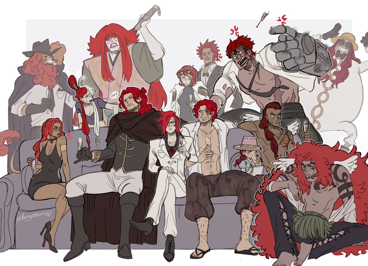 That's a lot of redheads #ONEPIECE