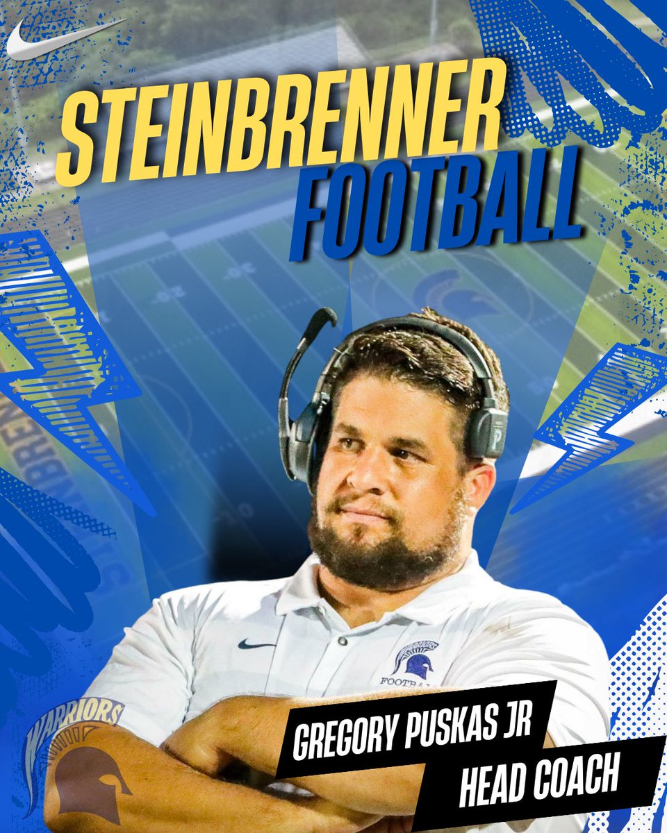 We are excited to announce Steinbrenner’s 3rd Head Football Coach, long-time staff member Gregory Puskas Jr. Congratulations coach…big things coming!