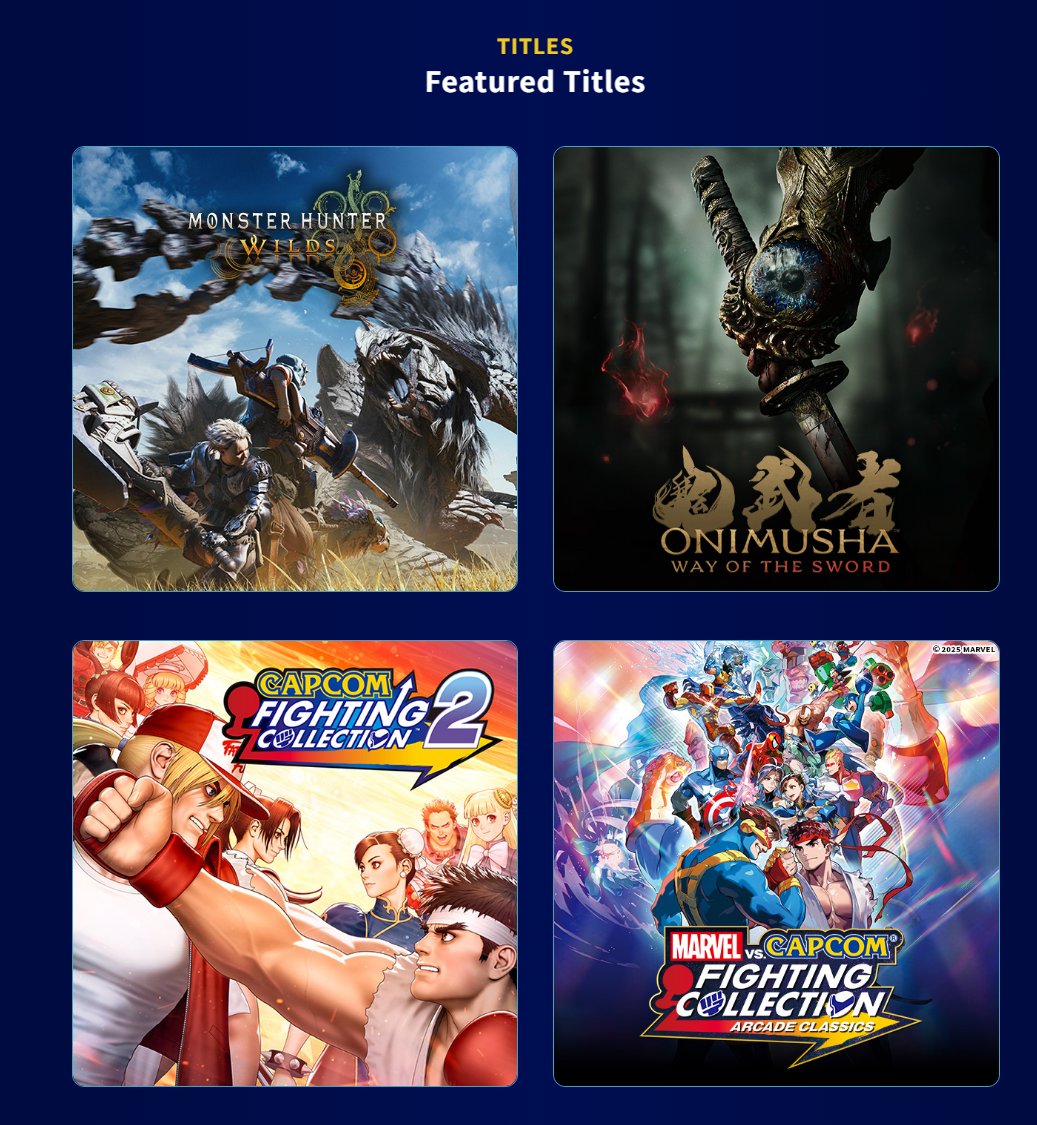 Wario64's tweet image. Capcom Spotlight stream announced for Feb 4th, 2 PM PT (20 mins long) followed by a Monster Hunter Wilds Showcase (15 mins) capcom-games.com/showcase/spotl…

Featured titles:
=Monster Hunter Wilds
-Onimusha Way of the Sword
-Capcom Fighting Collection 2
-Marvel vs. Capcom Fighting…