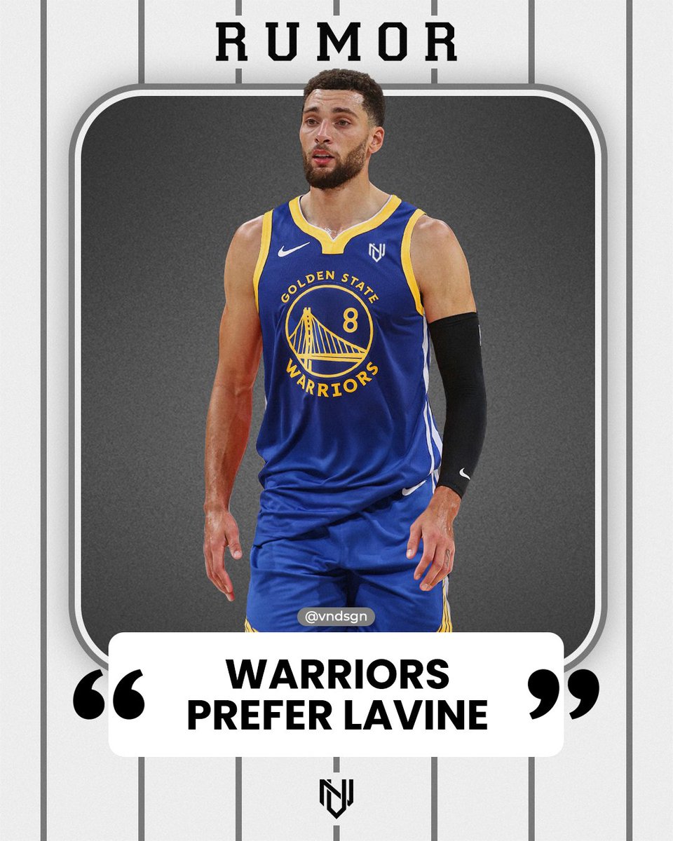 The #GoldenStateWarriors reportedly view #ZachLaVine as a safer option than #JimmyButler, per The Athletic's Anthony Slater. #vndsgn #rumor