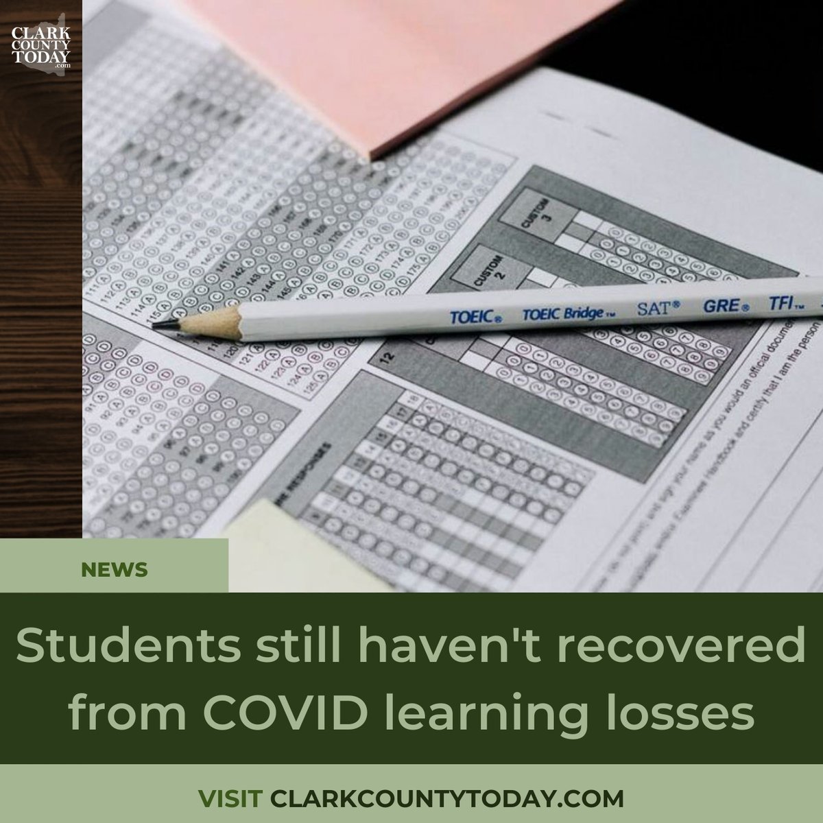 NewsFromCCT's tweet photo. NAEP 2024 results show student achievement is still below pre-pandemic levels, with reading scores declining and minimal gains in math. Read more: https://t.co/PQ5oVwpV4c #ClarkCountyWa #LocalNews #NAEP #Education #LearningLoss https://t.co/Xu7VcXaJMV