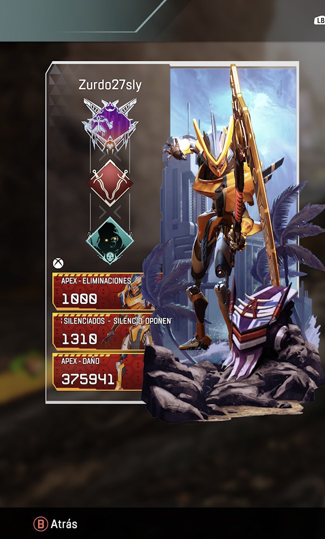 Zurdo_27's tweet photo. 1000 kills #ApexLegends #apex #xbox #XboxSeriesX #Videogame #fyp https://t.co/5dDsa7dCO0