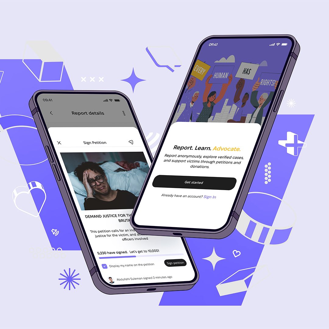bless____B's tweet image. Good morning techies

Here is a human rights reporting app i designed 

Please share your thoughts🌚
#uiuxdesign #HumanRightsViolations #MobileApp
