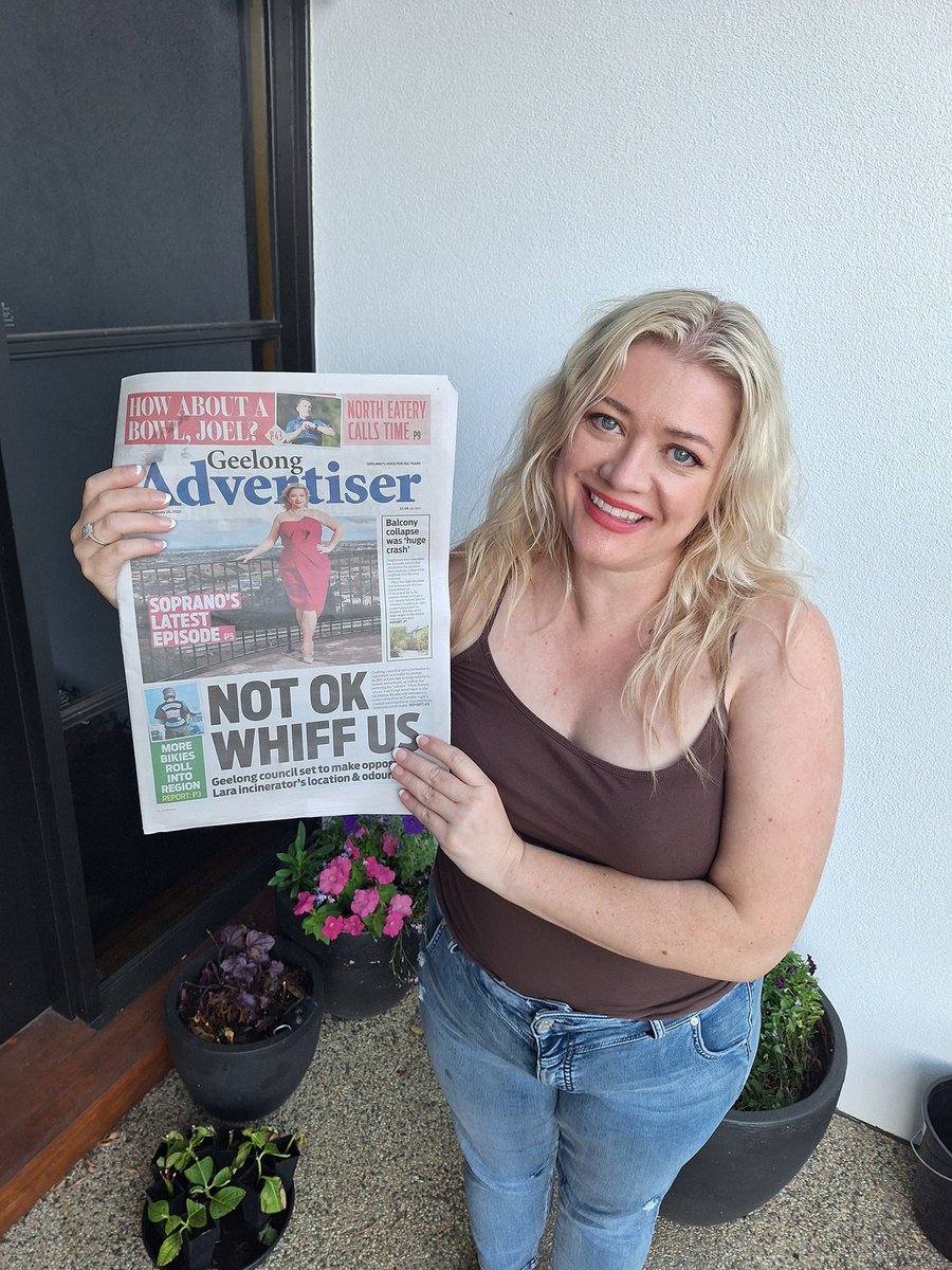 Lee Abrahmsen (@soprano_oz) on Twitter photo Was nice to get home today after a full run of Act 2 #diemeistersinger for <a href="/MelbourneOpera/">Melbourne Opera</a> to find this delivery!! Another cover, this time for the <a href="/geelongaddy/">Geelong Advertiser</a> ! Thanks Nicole Cleary for working your magic!! #cool #covergirl #wagner Was nice to get home today after a full run of Act 2 #diemeistersinger for <a href="/MelbourneOpera/">Melbourne Opera</a> to find this delivery!! Another cover, this time for the <a href="/geelongaddy/">Geelong Advertiser</a> ! Thanks Nicole Cleary for working your magic!! #cool #covergirl #wagner