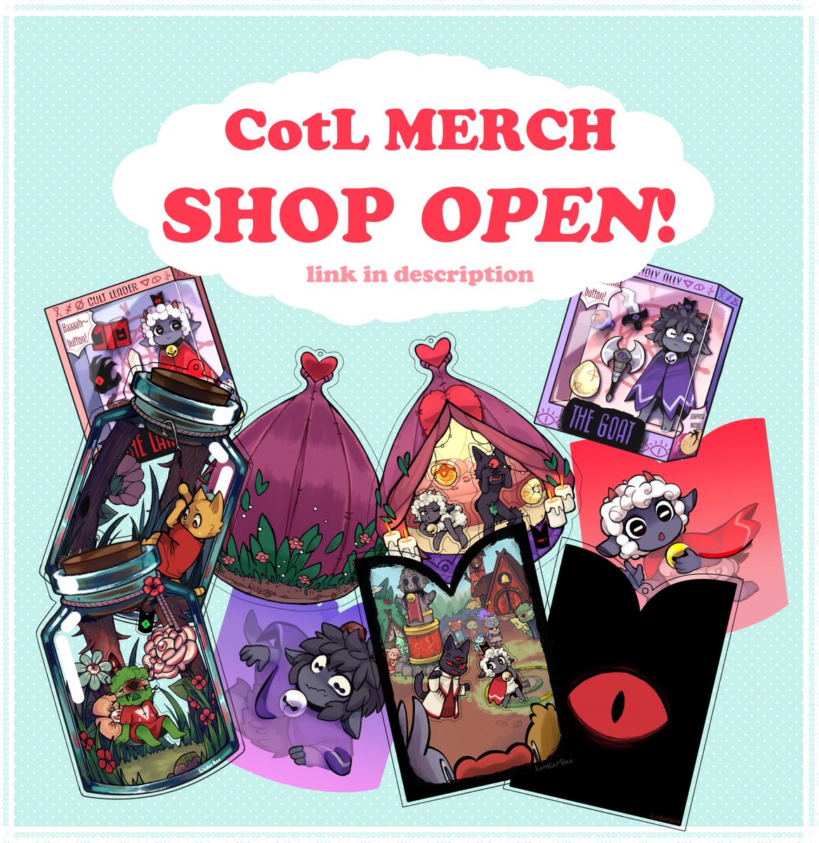 My Etsy shop is open! My first launch is #cotl themed keychains