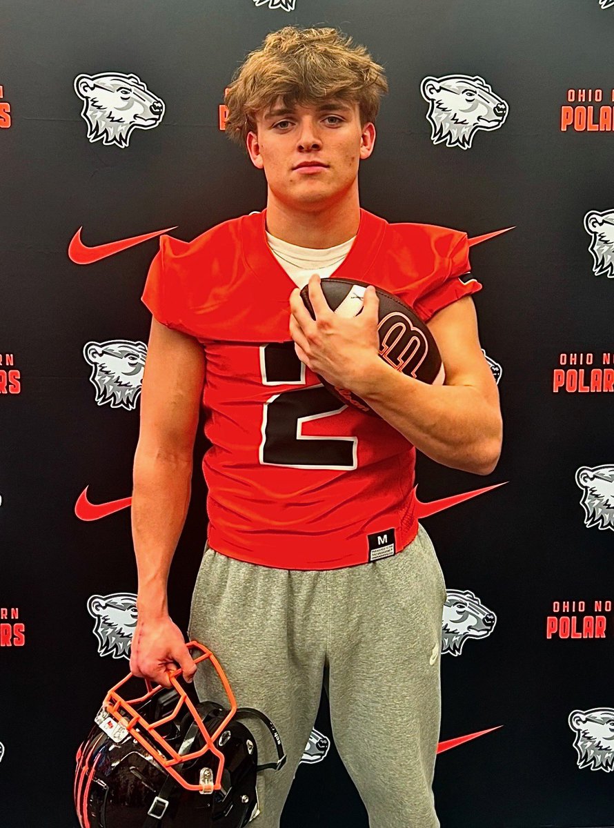Bray2025's tweet photo. After a great offical visit I'm blessed to receive my 4th offer from Ohio Northern university! #AGTG  @CoachVThomas @OhioNorthernFB @_JackGammon @FootballIronton https://t.co/tq98SyWq9W