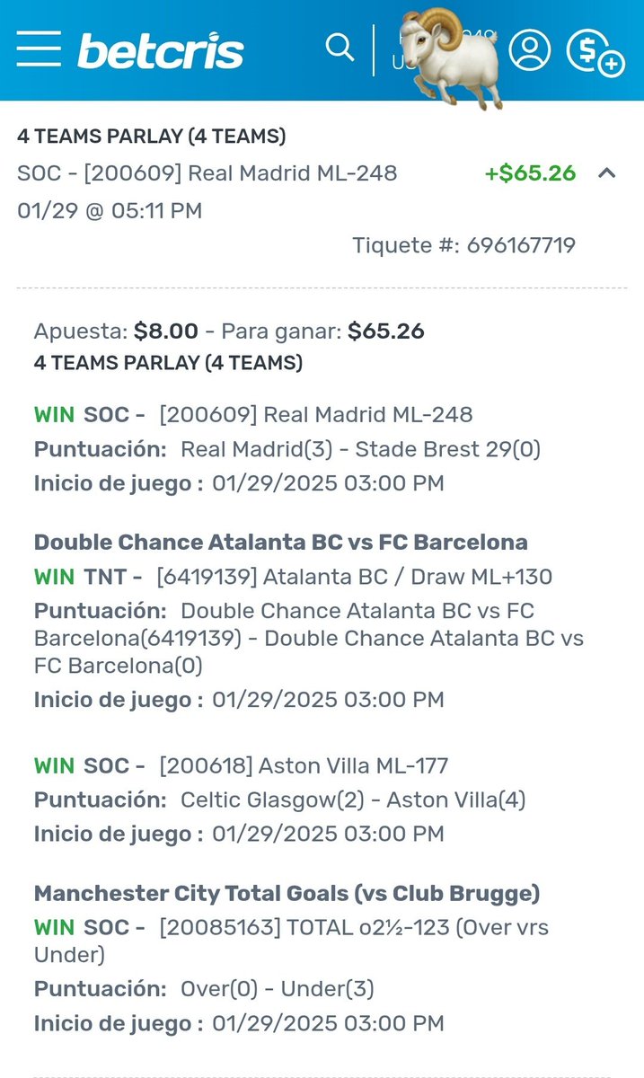 josealejandroid's tweet photo. #ChampionsLeague ✅️
#ElprofesorPicks 🐏 https://t.co/8g6h7hWCMd