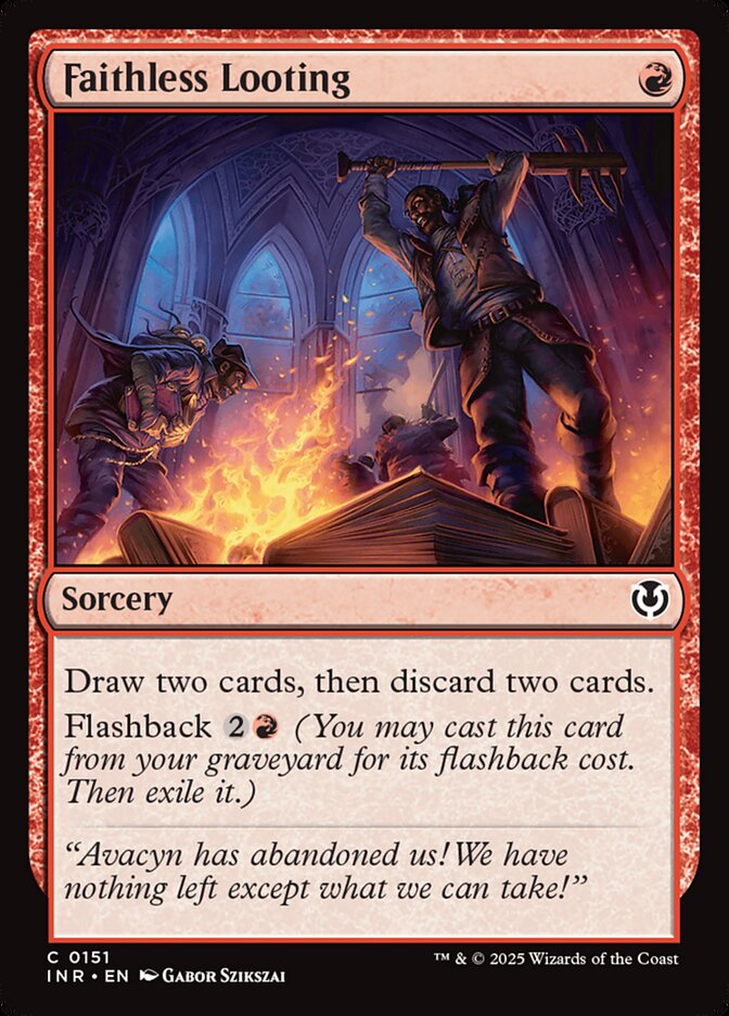 Jenn_the_Judge's tweet photo. #DailyRulesQuestion
I flashback Faithless Looting. You target it with Aven Interrupter's ETB. What happens to Looting when the ETB resolves? https://t.co/Jk0Pu1vqsD