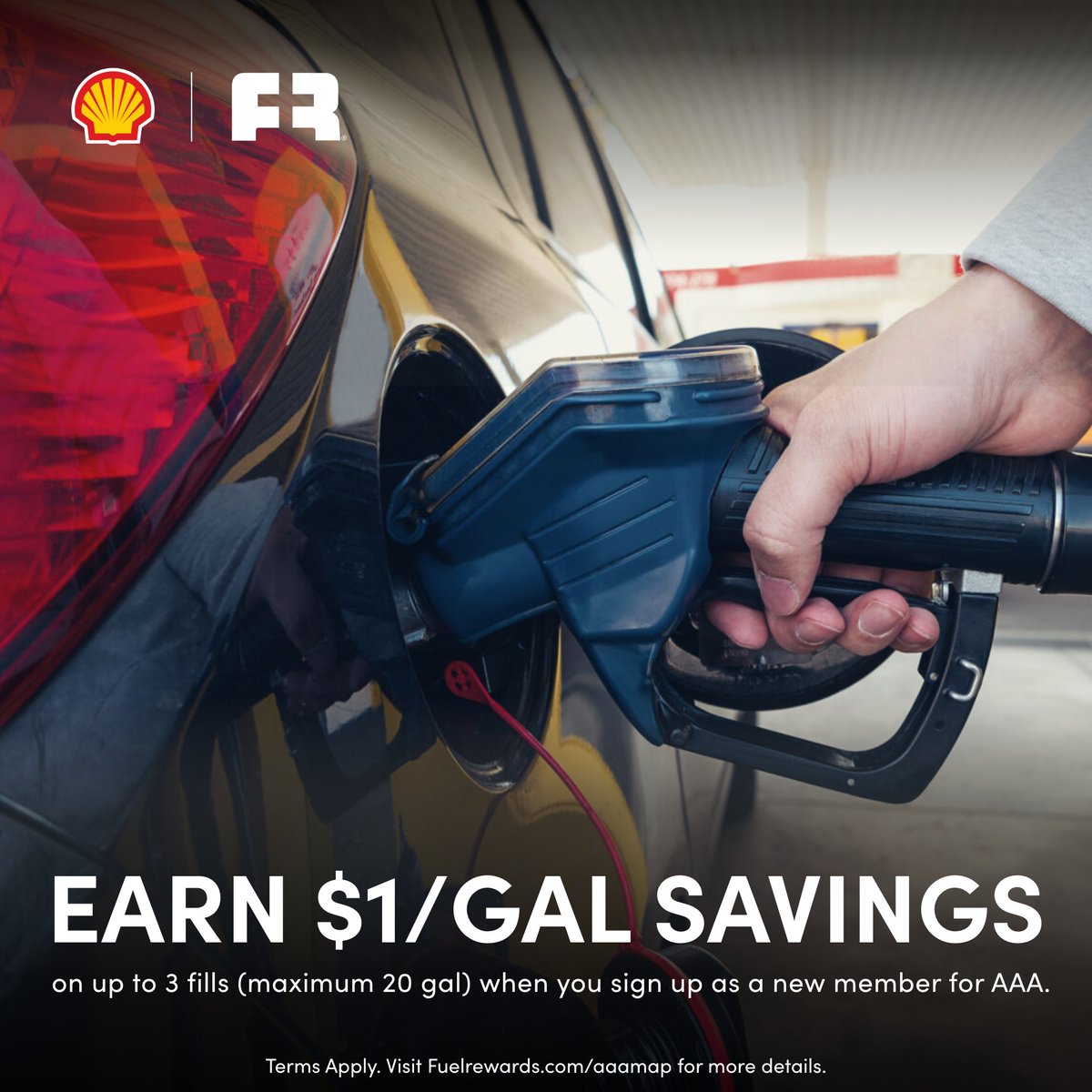 Driving in winter can be challenging no matter where you live. 🚗 ❄️ Join AAA through the Fuel Rewards® program for peace of mind on the road &amp; earn $1/gal savings on up to 3 fill-ups at participating Shell stations. ⛽⛏️ Learn more at fuelrewards.com/aaamap. #AAAdiscounts