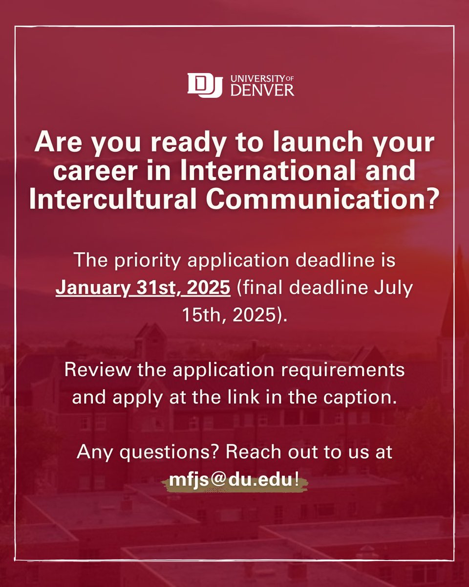 DU MFJS Department tweet media