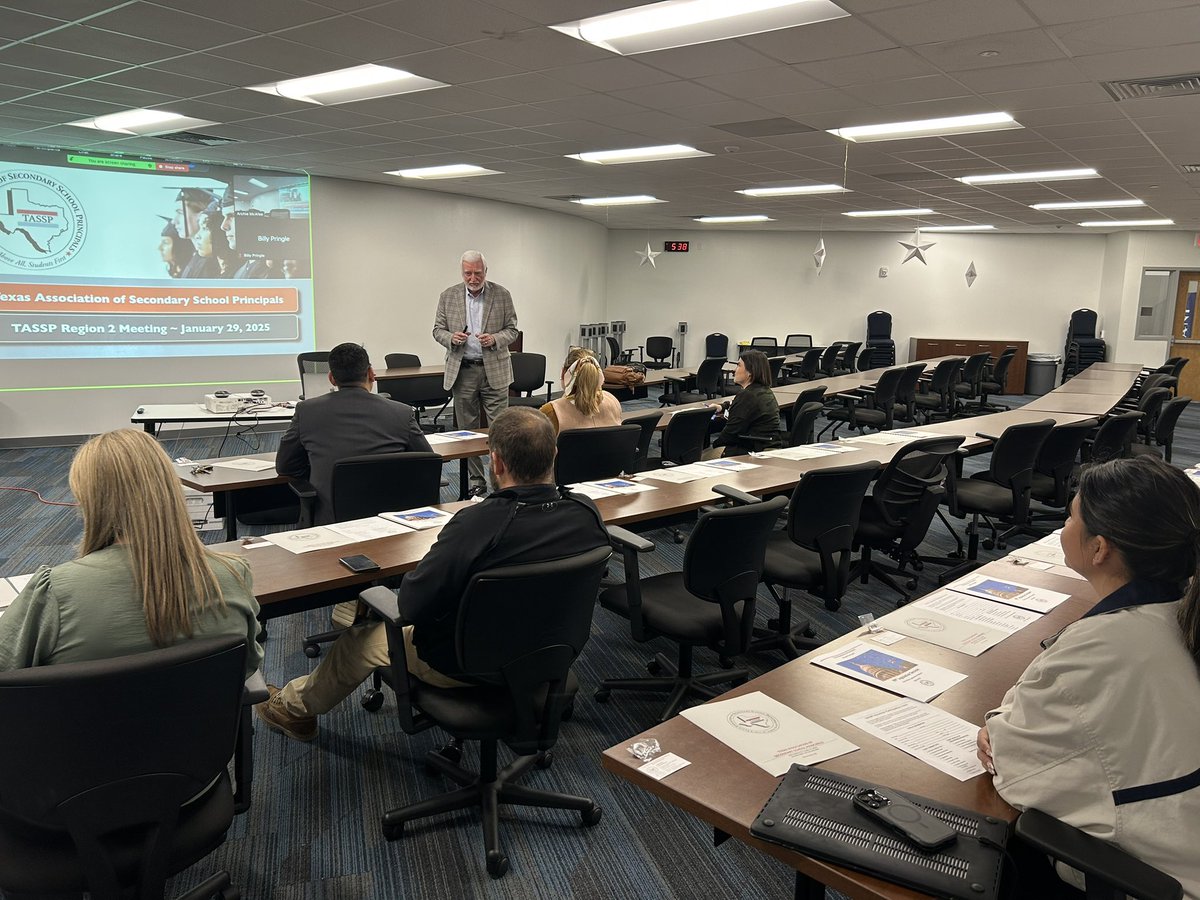 The <a href="/TASSP1/">TASSP</a> Spring Tour kept rolling in <a href="/ESCRegion2/">ESC Region 2</a>  tonight … great to see everyone, including <a href="/Swanny3009/">Stevie Swanson</a> and <a href="/Arredondo_CHS/">Robert M. Arredondo</a> !Next up in two weeks is <a href="/Region6/">Region 6</a> in Montgomery with <a href="/SusanMessmer/">Susan Messmer</a> . Bring your friends and aspiring administrators!
#connectedforpower