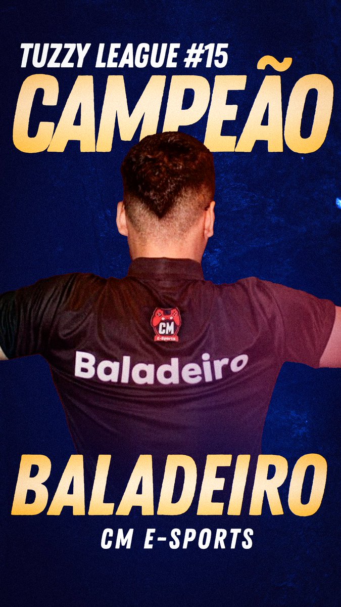 🏆Baladeiro, o campeão da 15ª edição da Tuzzy League.🏆
 
O Atleta da CM eSports garante o título e pontua no ranking 👏 

Quem será o próximo campeão da Tuzzy League? 
Até semana que vem! 💪 

#TuzzyLeague #EAFC