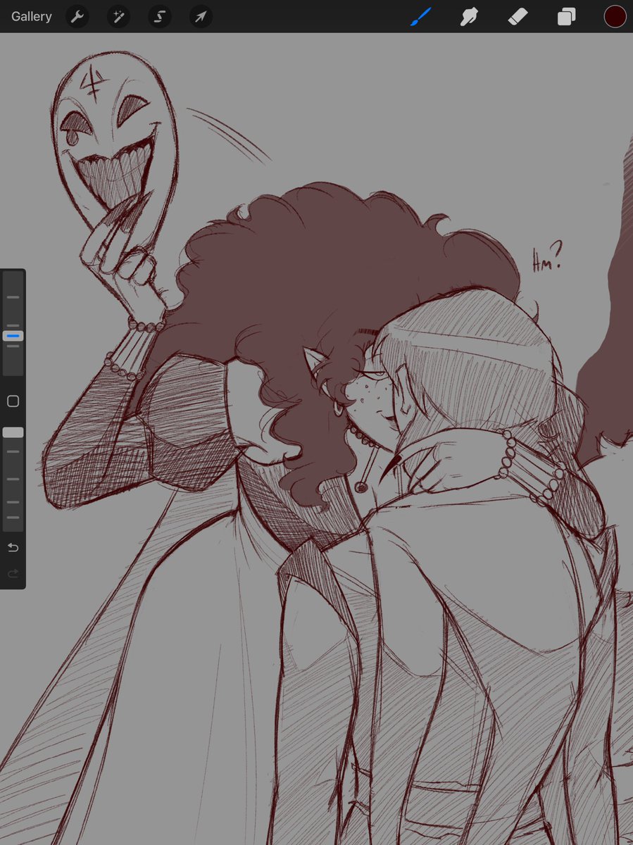 Toospooky4u1's tweet photo. 2 vampires having beef over one tiny human rogue. I love dnd. https://t.co/xFWlw007CT