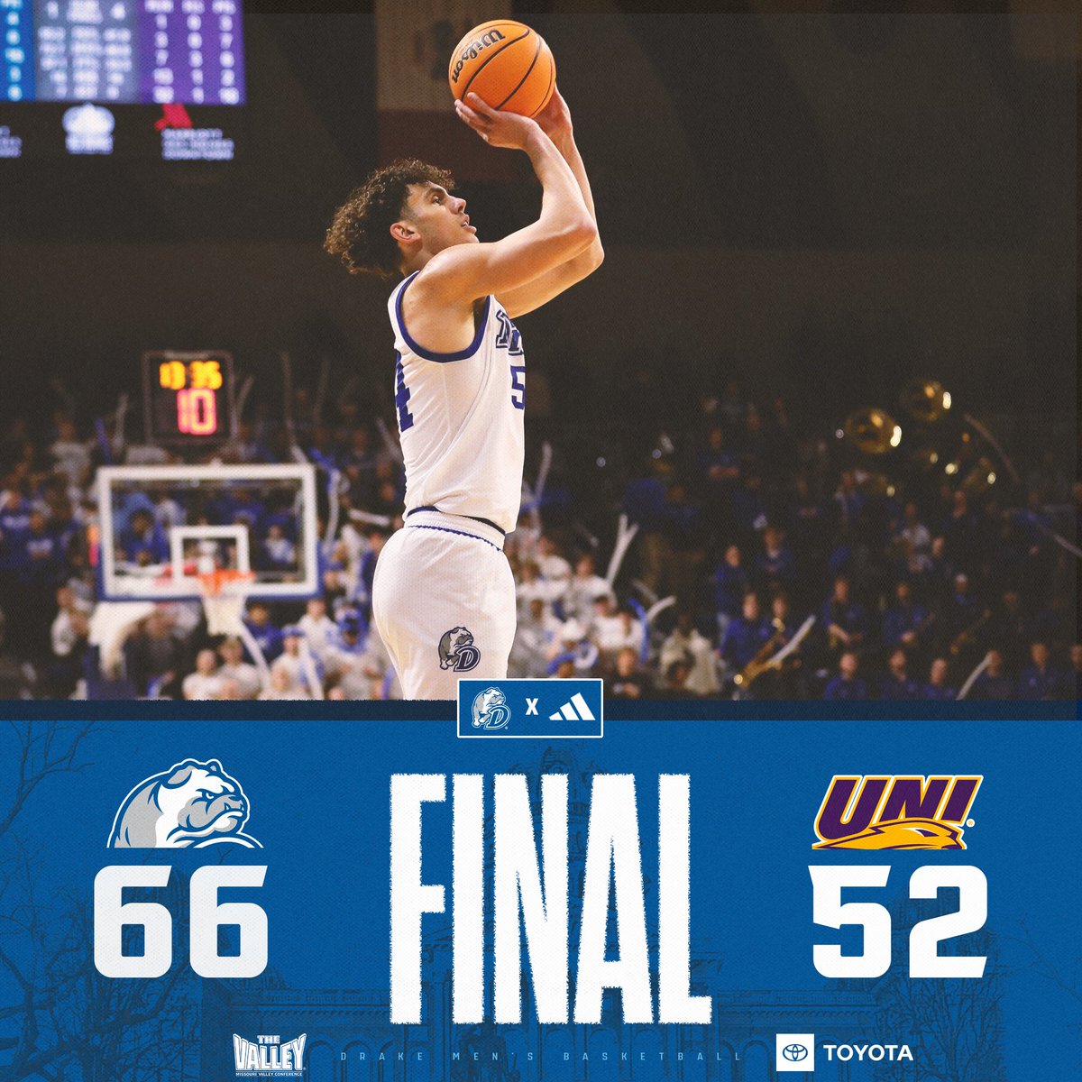 DrakeBulldogsMB's tweet photo. 𝐁𝐔𝐋𝐋𝐃𝐎𝐆𝐒 𝐖𝐈𝐍

Stirtz l 20 pts, 4 ast, 3 reb, 3 stl
Manyawu l 10 pts, 9 reb, 2 stl
Abreu l 9 pts, 3 reb, 3 stl

#CultureWins l #DSMHometownTeam https://t.co/16s5C6sJh0