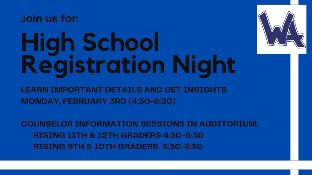 High School Registration Night abss.k12.nc.us/o/wahs/article…