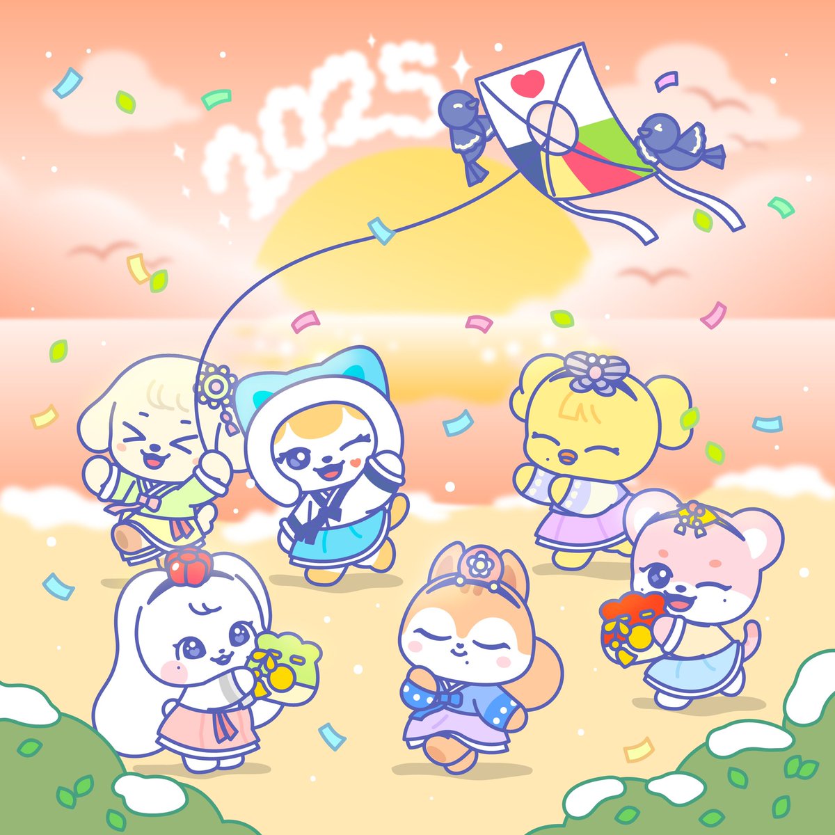 MINIVEstarship's tweet photo. 🍬 미니브와 함께하는 2025년, 늘 행복 &amp; 달콤해지길! 🍬

🎉 Sweet &amp; Happy 2025 with MINIVE! 🎉

#IVE #아이브 
#MINIVE #미니브 
#HAPPY_NEW_YEAR_WITH_MINIVE
#HappyNewYear2025 https://t.co/D2MSw60fQq