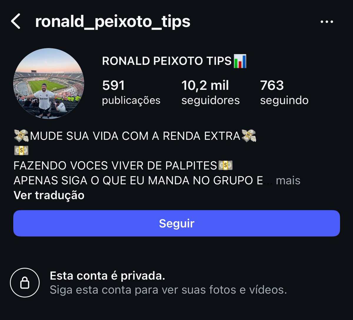 Pessoal, precisando da ajuda de vocês. Principalmente na denúncia e no RT aqui. Esse perfil: instagram.com/ronald_peixoto… está se passando pelo <a href="/gabriel_pedra/">Gabriel Pedra</a> e aplicando golpes financeiros. Desde 2021 esse perfil já mudou 9x de nome, vai saber quantas pessoas ele já lesou. Denunciem