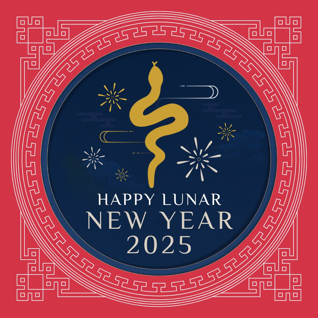 🐍🎊 Happy Lunar New Year! 🎊🐍

Welcoming the Year of the Snake with wisdom, resilience, and new beginnings! ✨ May this year bring you good health, success, and inner strength to shed the old and embrace the new. Stay mindful, stay healthy, and keep thriving! 💛