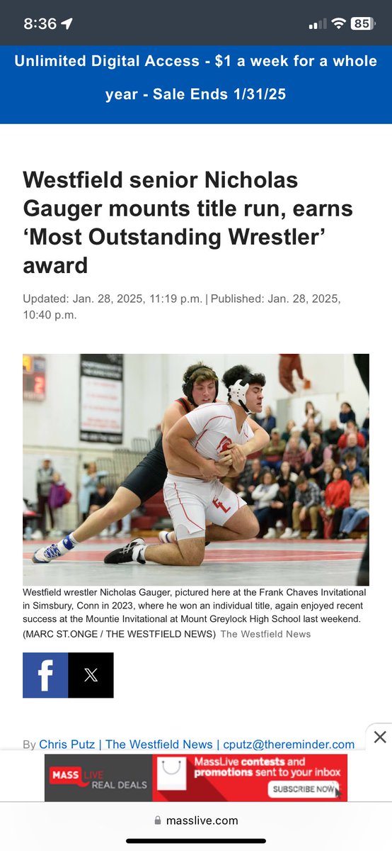 Nick82503862's tweet photo. Honored to receive most outstanding wrestler at the 32nd annual Mountie Invitational! Also very proud of all my teammates who are competing at a high level! https://t.co/eoqlMCZig6