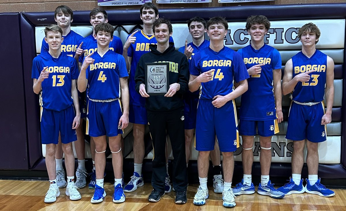 JV Boys win the Pacific JV Tournament with a 40-26 win over the host school. Congratulations!