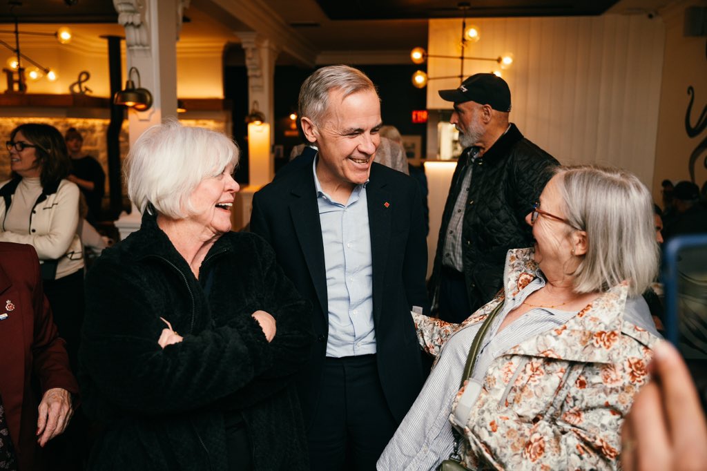 MarkJCarney's tweet photo. Two weeks in!

The energy, the momentum, and the incredible support from our team mean everything to this campaign. Let's keep going.

https://t.co/hAXGwrD9Uo https://t.co/rit1LWq0c7