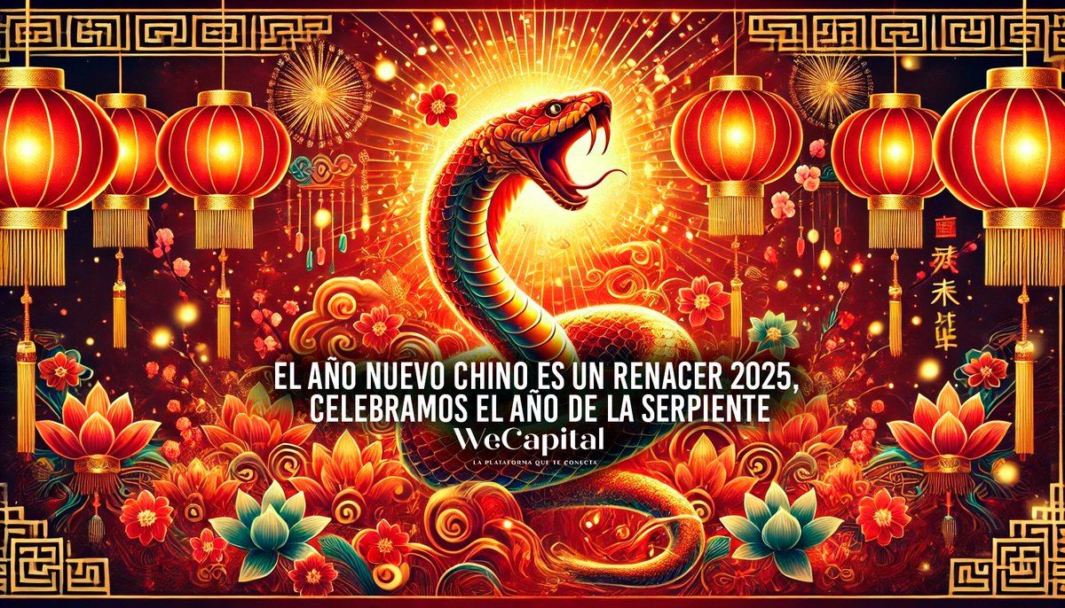 WeCapital's tweet photo. El Año Nuevo Chino es un renacer 2025 el Año de la Serpiente. 🐍✨⛩

Un año para actuar con #inteligencia, #estrategia y determinación. ✨🌟La Serpiente nos invita a renovarnos, planificar con astucia y aprovechar nuevas oportunidades. 💪

 #WeCapital 

https://t.co/gizaxKy9QY https://t.co/7NcHeagSgx