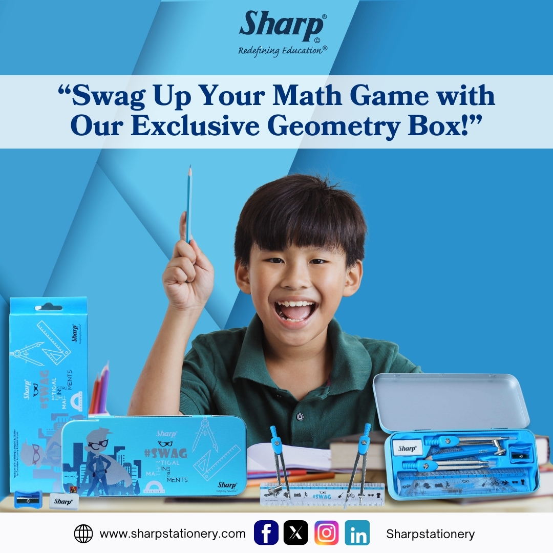 sharpstationer's tweet photo. 📐✨ Swag Up Your Math Game with Sharpstationery! ✨📐
Make learning fun and stylish with our Exclusive Geometry Box! 

 🚀📚 #SharpStationery #SwagGeometryBox #MathMadeFun #StudyWithStyle #BackToSchool

📢 Grab yours today!
🌐 https://t.co/yHbCEzXxEW https://t.co/zS9FDlNYLW