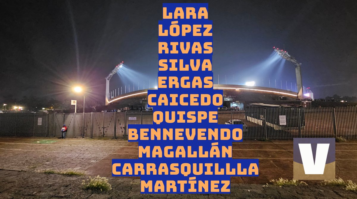 eldesconocido's tweet photo. Ya hay alineación de #Pumas.

Cambios importantes. Entra Ulises Rivas de titular. Carrasquilla en el once inicial. Memote también entra en el esquema. Funes Mori y Duarte no están ni en la banca. Ruvalcaba es opción de cambio. 

Así sale Lema esta noche en CU. https://t.co/4P2BIstnRv