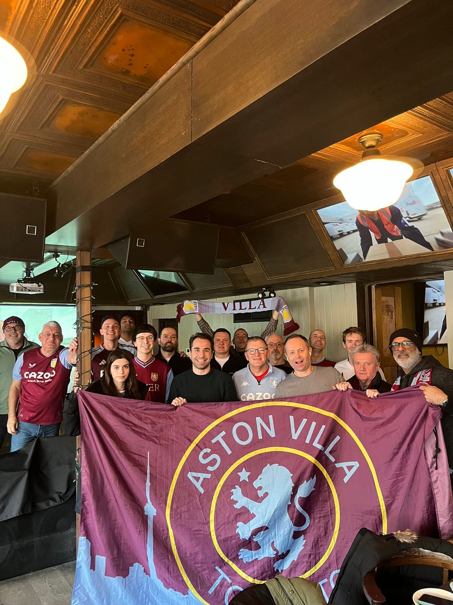 TOP 8 IN THE CL BABY!!!! Gives us a bit of a breather by missing the playoffs, with a half decent draw for the R16 - still pinching myself that we're there!

Well done to those who made it down today! #UTV #VillaLions #AVFC