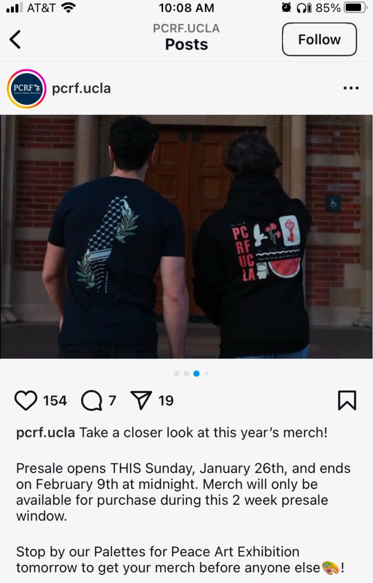 Palettes for “Peace” event at UCLA promotes T-shirts calling for the elimination of the only Jewish state. Isn’t there a way to support Palestinian rights without advocating for Israel’s destruction, and thereby making UCLA a hostile environment for Jews?
Sign the petition: