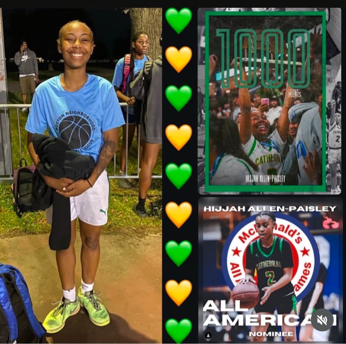 congratulations to <a href="/HijjahAP/">Hijjah Allen-Paisley</a> on her 1000th point tonight 👏🏾👏🏾