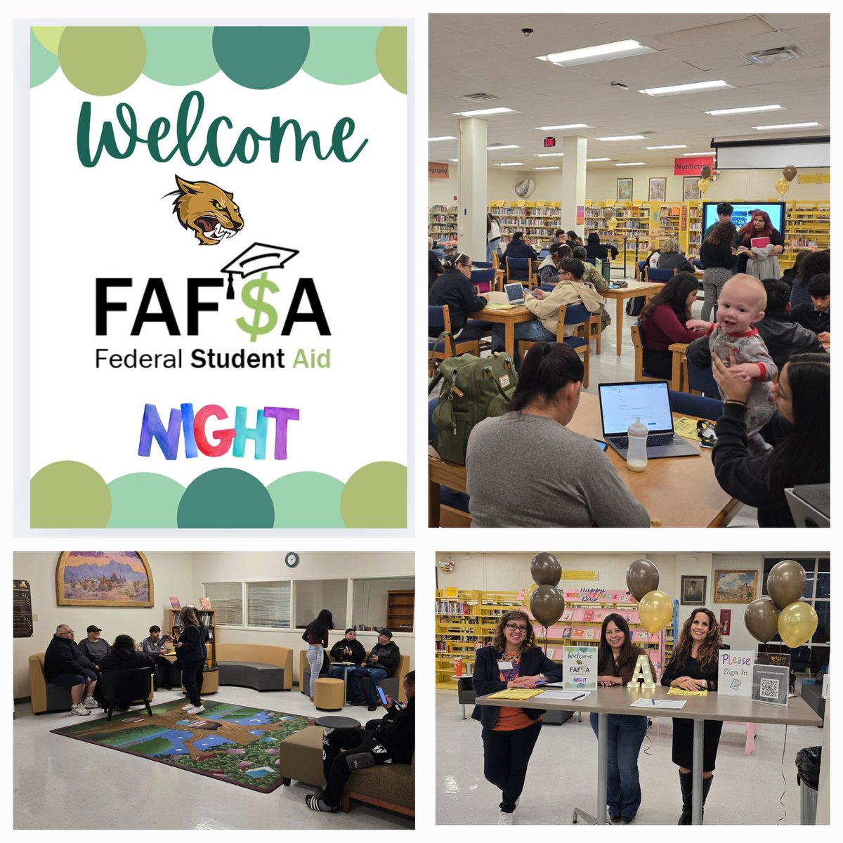 MartyTeran915's tweet photo. ๐ What an incredible turnout at tonight's FAFSA Night! Itโs fantastic to see so many students and families taking steps toward a bright educational future. ๐ชโ๏ธ Don't forget to submit yours! #FAFSANight @maribelruiz2015 @SarahVenegasEdu @bpallare @SamuelMari67458 @rosalesflorEP @FAFSA