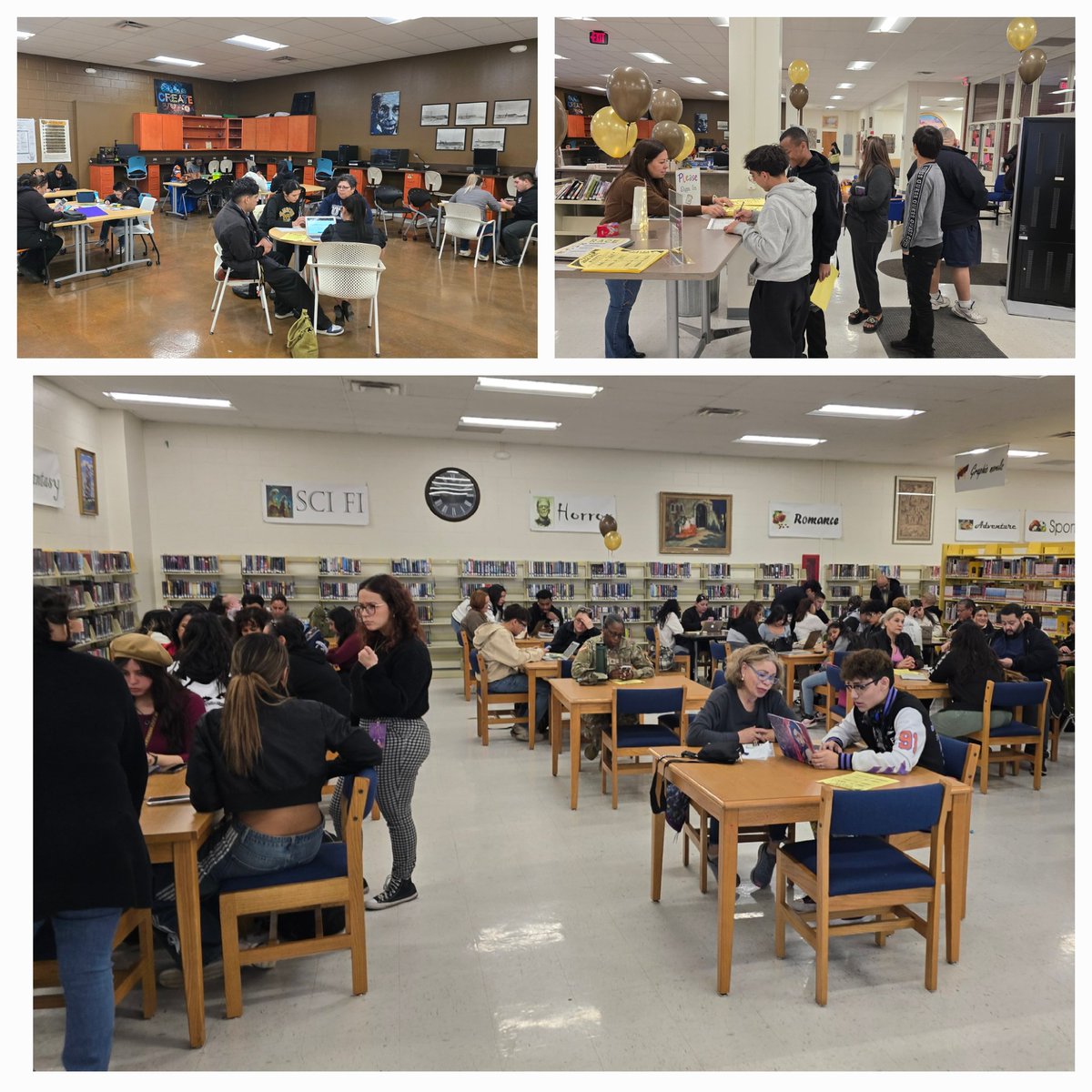 MartyTeran915's tweet photo. ๐ What an incredible turnout at tonight's FAFSA Night! Itโs fantastic to see so many students and families taking steps toward a bright educational future. ๐ชโ๏ธ Don't forget to submit yours! #FAFSANight @maribelruiz2015 @SarahVenegasEdu @bpallare @SamuelMari67458 @rosalesflorEP @FAFSA