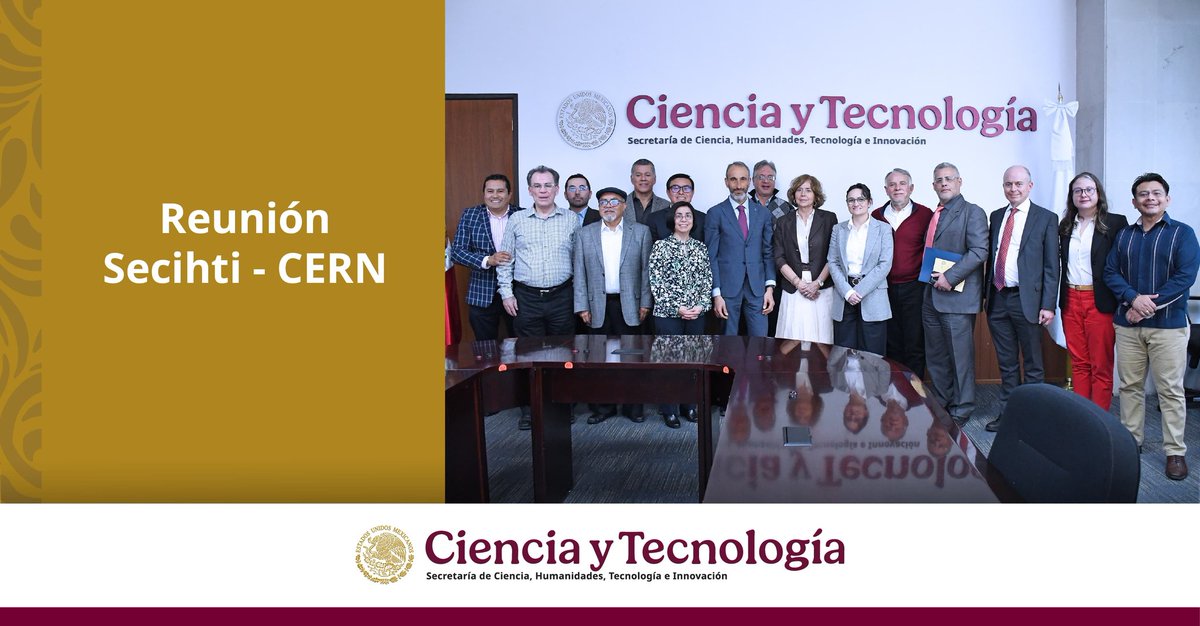 Secretaría de Ciencia (@secihti_mx) on Twitter photo Se realizó reunión entre la Secretaría de Ciencia, Humanidades, Tecnología e Innovación #Secihti y la Organización Europea para la Investigación Nuclear <a href="/CERN/">CERN</a>.
<a href="/rosauraRuiz4/">Rosaura Ruiz</a> <a href="/JL_Diaz_de_Leon/">Juan Luis Díaz de León Santiago</a> Se realizó reunión entre la Secretaría de Ciencia, Humanidades, Tecnología e Innovación #Secihti y la Organización Europea para la Investigación Nuclear <a href="/CERN/">CERN</a>.
<a href="/rosauraRuiz4/">Rosaura Ruiz</a> <a href="/JL_Diaz_de_Leon/">Juan Luis Díaz de León Santiago</a>