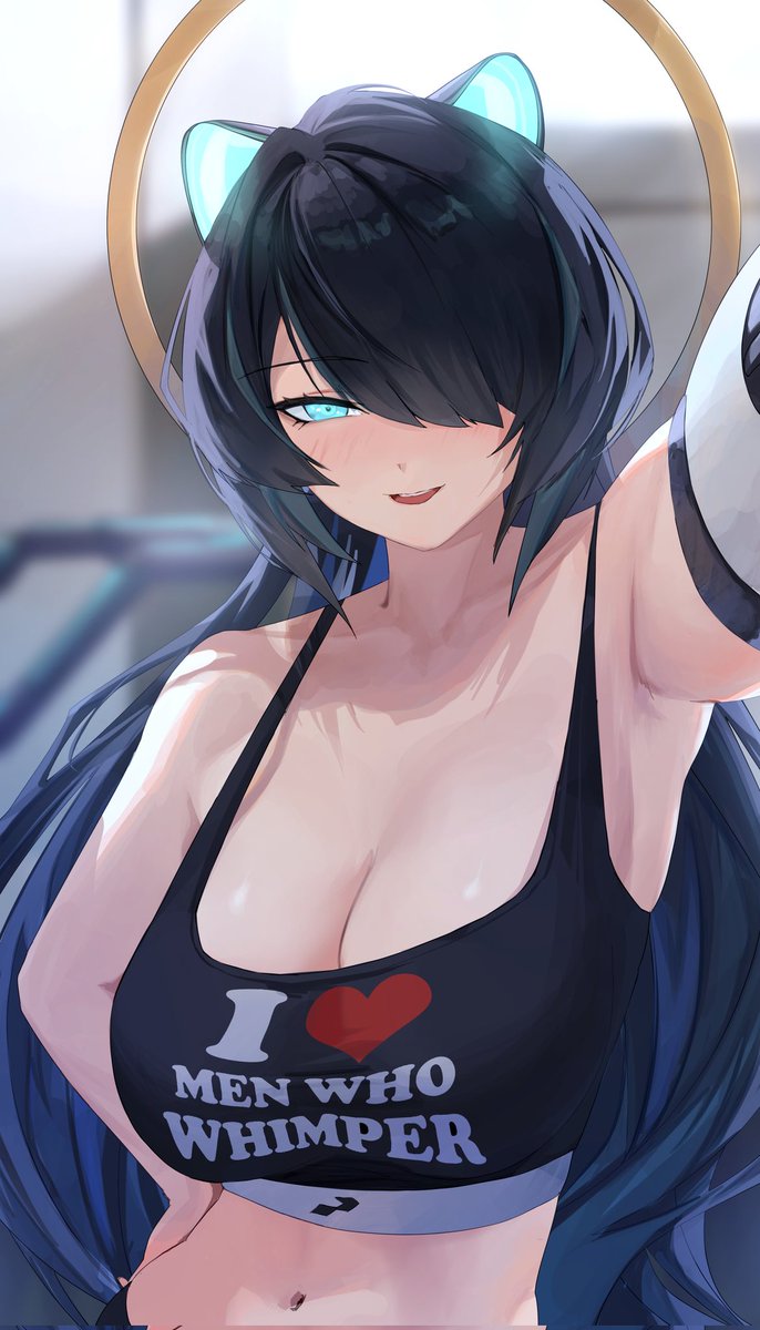 EliteShy's tweet photo. Amazing and beautiful art by @elyoellim 

A certain Erina Tweet recently and an art piece in Discord gave me an idea. 😏 

(POV, you're a Makinist at the gym) 

#makinarchive https://t.co/qeVGgGtdpG