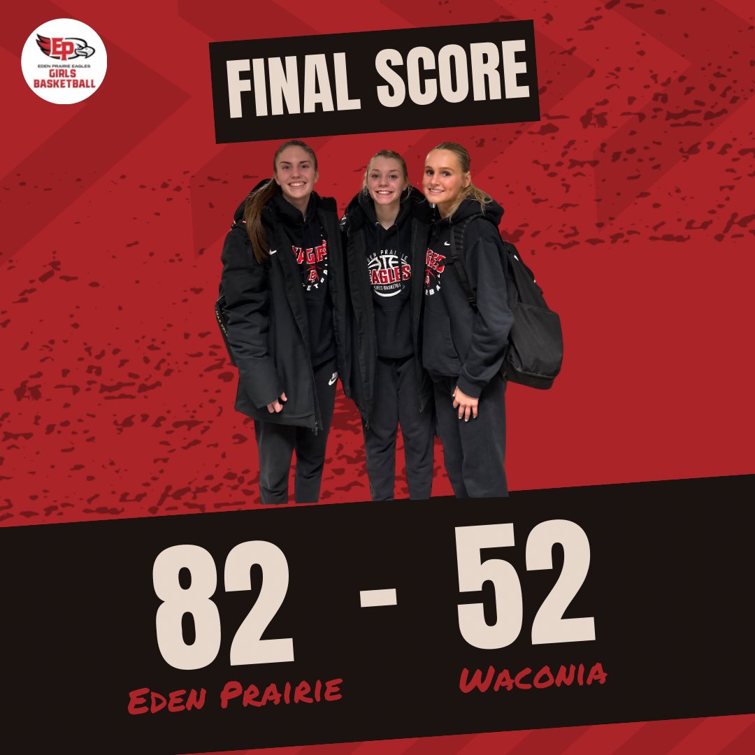 The Eagles played a Wednesday night match up against Waconia and were victorious with a score of 82-52. Players of the game were Tori with 21pts, Cam with 16pts, and Rae with 25pts and 14 boards.