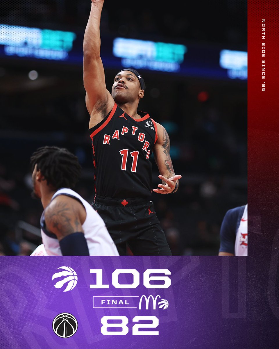 Raptors's tweet photo. THAT'S 5 IN A ROW 🔥

Presented by @McDonaldsCanada https://t.co/7QXCLsx4X1