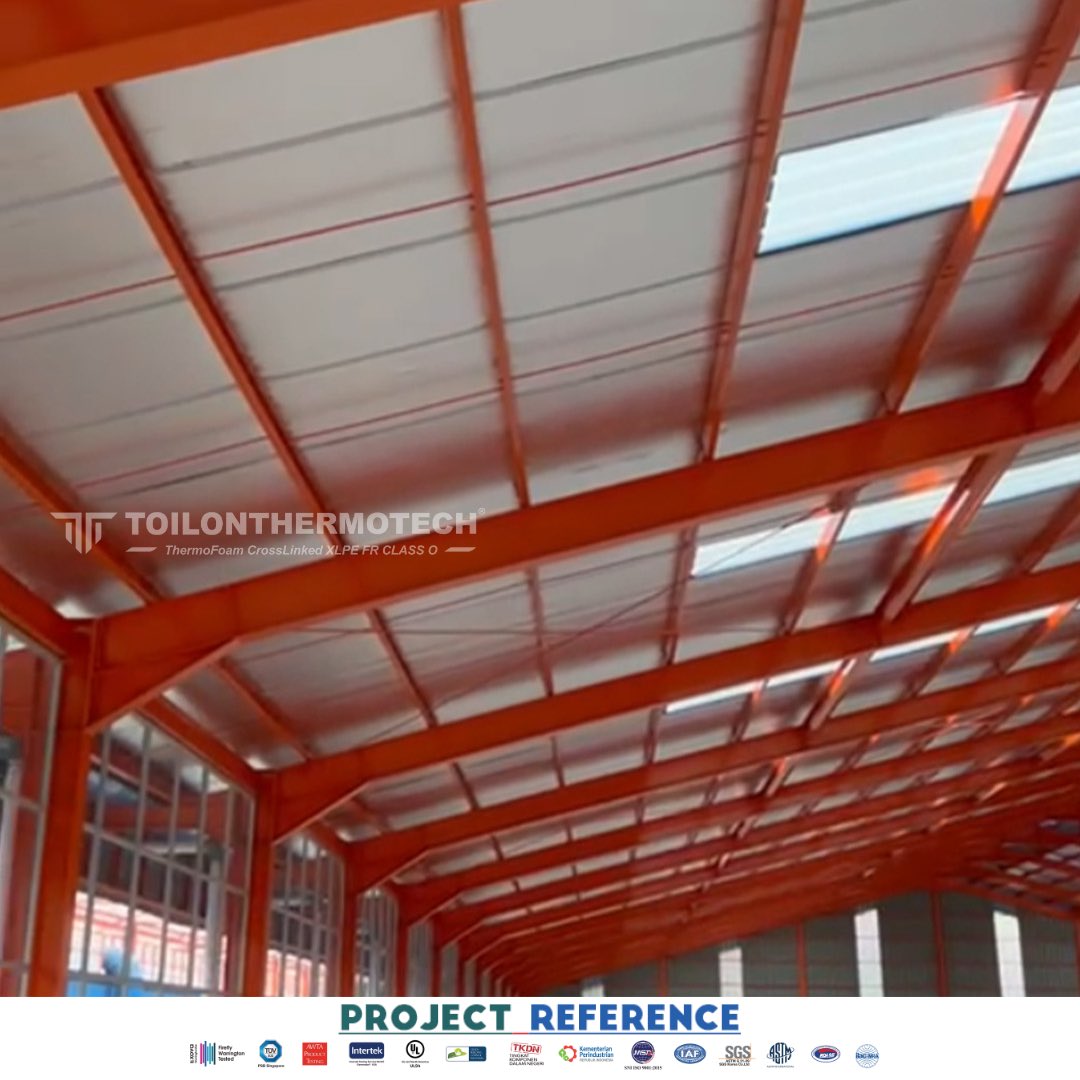 ThermotechIndo1's tweet photo. #ProjectReference
Project : Arion Tech Indonesia
Type : Toilon ThermoTech XLPE FR Class 0
Application : Roof Insulation
Benefits of Using Toilon ThermoFoam Insulation,
1️⃣The highest Fire Rating Class 0
2️⃣Extremely High Vapour Permeability Resistance— https://t.co/FsEkF8Ci4m