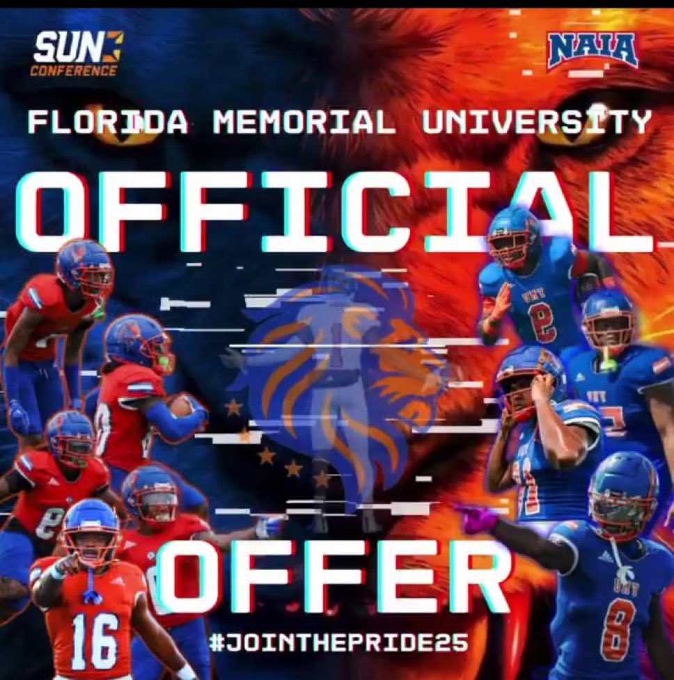 Marlon Brown Jr (@brow50841jr) on Twitter photo Blessed to receive an offer from FMU <a href="/FloridaMemoria2/">Florida Memorial University Football</a> Blessed to receive an offer from FMU <a href="/FloridaMemoria2/">Florida Memorial University Football</a>
