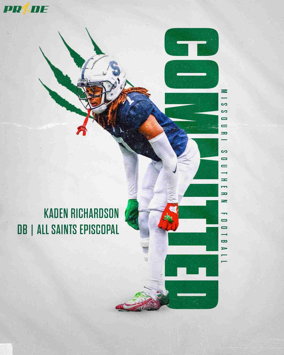 Kaden Richardson (@kadenr1chardson) on Twitter photo #AGTG After a long road and a great Senior Szn I am blessed to announce My Commitment to Missouri Southern University
<a href="/JerodAlton/">Jerod Alton</a> <a href="/CoachTDG/">Trenton D. Greene</a> <a href="/CoachBeck_PTF/">Coach Aaron Beck</a> <a href="/PTFFootball/">All Saints' Football</a> <a href="/BwillSkills12/">Coach BWill</a> #AGTG After a long road and a great Senior Szn I am blessed to announce My Commitment to Missouri Southern University
<a href="/JerodAlton/">Jerod Alton</a> <a href="/CoachTDG/">Trenton D. Greene</a> <a href="/CoachBeck_PTF/">Coach Aaron Beck</a> <a href="/PTFFootball/">All Saints' Football</a> <a href="/BwillSkills12/">Coach BWill</a>