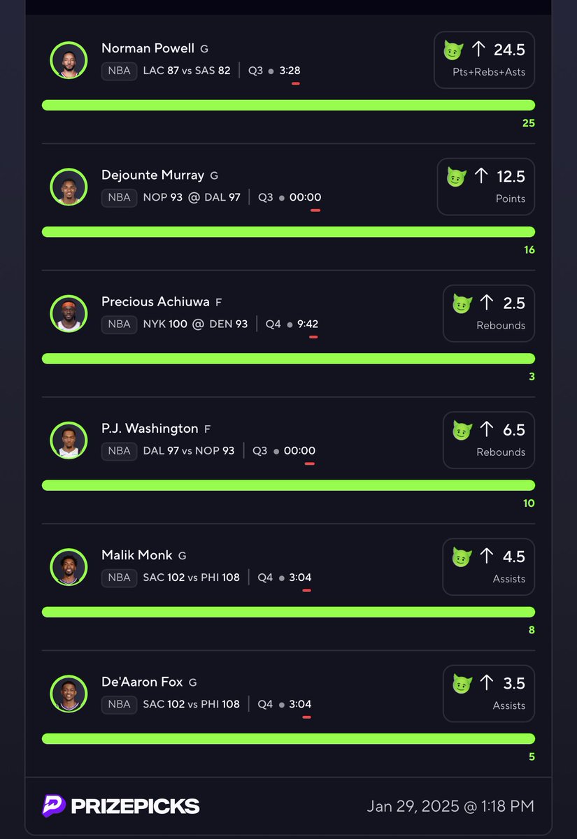 FreshDubbs's tweet photo. My 2nd 6man in just acouple of days!

#DubClub #PrizePicks #PropsDotCash #GamblingX #GamblingTwitter #NBA #NFL #MLB #NHL #CFB #Trending #PlayerProps #PropBets #Freepicks #PropList

🫡 @prizepicks
🤝 @dubclub_win
📊Data From @propsdotcash https://t.co/o6hREL19ZQ