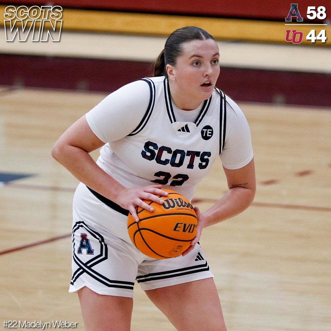 Madelyn Weber and Emmerson Goodin post double-doubles in WBB’s 14-point win over Olivet! #SCOTSWIN