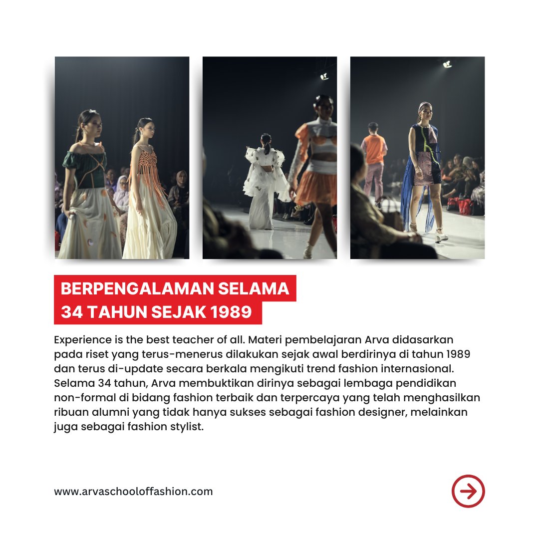 arvaschool's tweet photo. KENAPA HARUS SEKOLAH DI SINI!!

Ini alasan mengapa kalian harus mengambil program dan sekolah di ARVA School of Fashion Surabaya dan Malang. CUKUP 1 TAHUN untuk menjadi FASHION DESIGNER