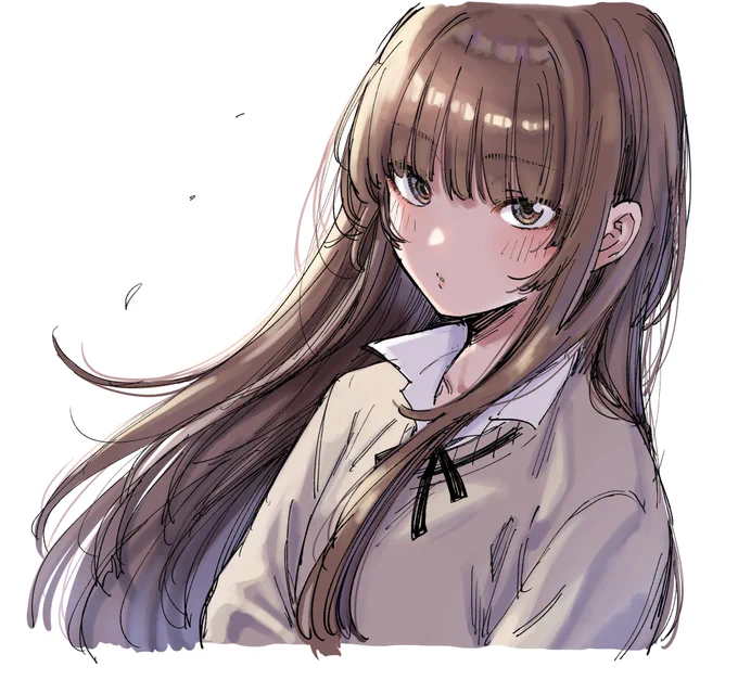 らくがき裡沙ちゃんを塗った( ˘ω˘ ) 