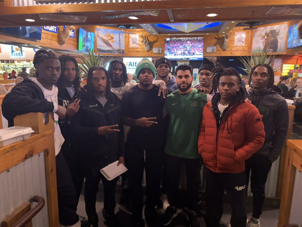 Jarred Holley (@coachholley_) on Twitter photo Great To Spend Time With These Young Men ‼️CB’ Fellowship‼️ #TheHerd #LoveTheJourney #MindSet #WeAreMarshall 🦬 🟢⚫️ Great To Spend Time With These Young Men ‼️CB’ Fellowship‼️ #TheHerd #LoveTheJourney #MindSet #WeAreMarshall 🦬 🟢⚫️