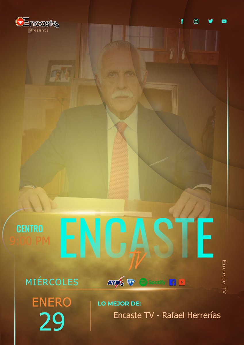 #EncasteTv 🐂🎙️

📆 Hoy 9pm
🐂 Lo mejor de Encaste Tv
🎙️Dr. Rafael Herrerías Olea
📲 Facebook Live, Youtube