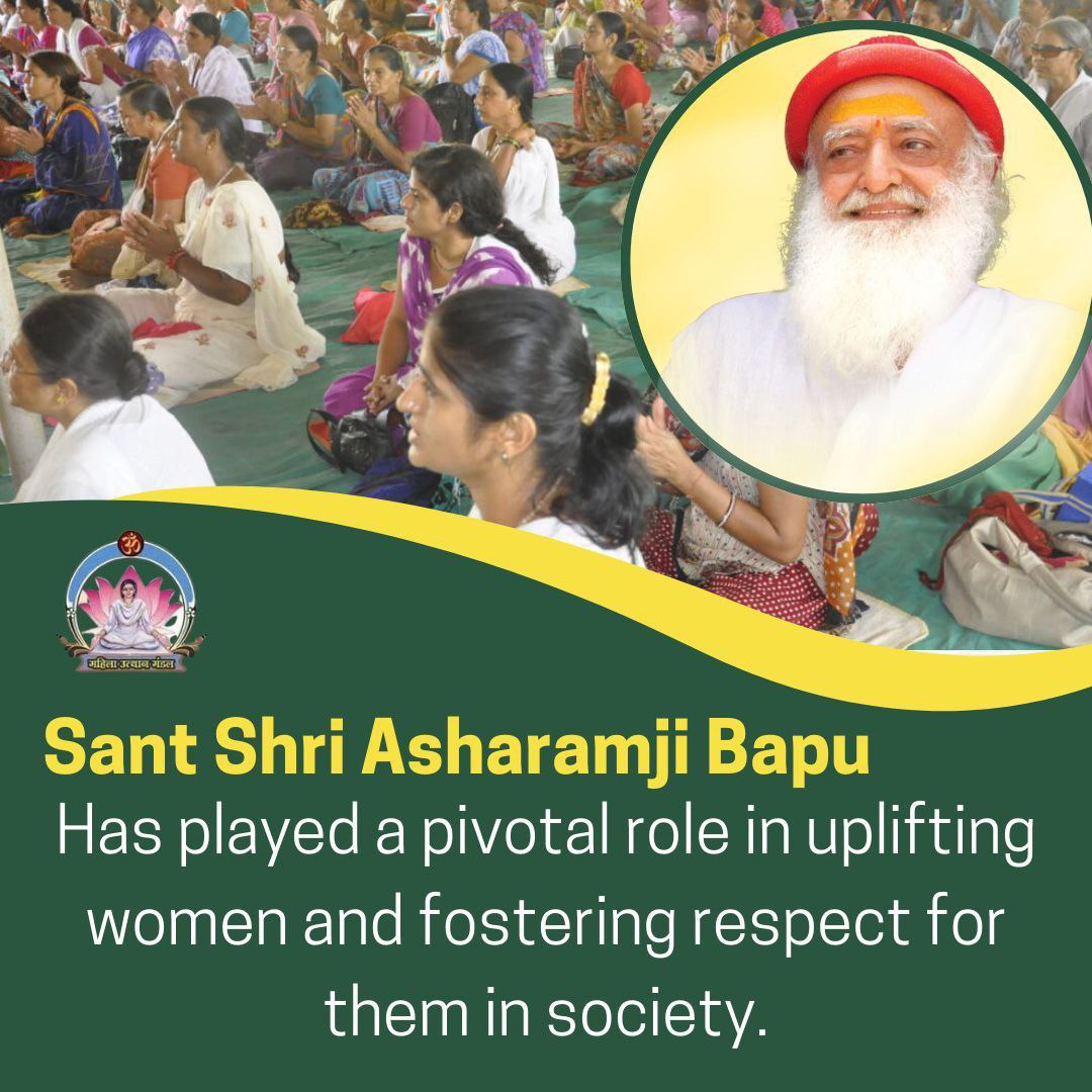 <a href="/YssSpeaks/">Young India Speaks</a> Nari Tu Narayani है!संस्कारवान व आत्मनिर्भर नारी ही सशक्त समाज की नींव रखती है। Sant Shri Asharamji Bapu  के चले स्व की ओर शिविर में भाग ले &amp; जप, ध्यान व सत्संग से अपनी छुपी शक्तियो को जाग्रत करे और #WomenEmpowerment के मार्ग पर चले। संयम-साधना द्वारा अपने आत्मस्वरूप को पहचाने